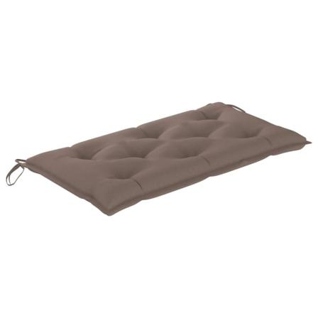 Vidaxl Bänkdyna För Trädgården Taupe 100x50x7 Cm Tyg Taupe