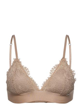 Bra Nora Bralette Lingerie Bras & Tops Soft Bras Triangle Bras Beige Lindex
