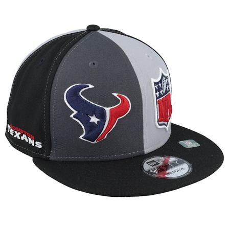 New Era - NFL Grå snapback Caps - Houston Texans 9FIFTY NFL Sideline 23 Gray/Charcoal/Black Snapback @ Hatstore