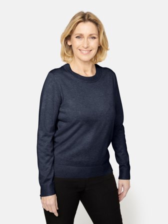 Brandtex - Langærmet Strik - Navy