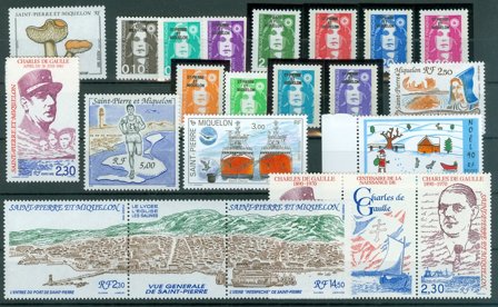 St. Pierre & Miquelon - Årgang 1990 - Postfrisk