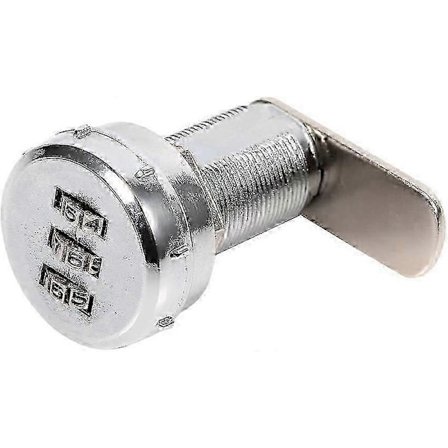 Mekanisk kodelås med 3-cifret kode til skabe, zinklegering