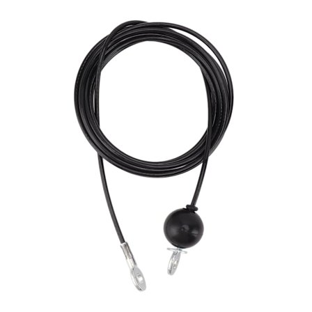 Kraftig Stålwire 4m 13.1ft Sort Fitness Trissekabel Hjemmegym Erstatning Træningsudstyr