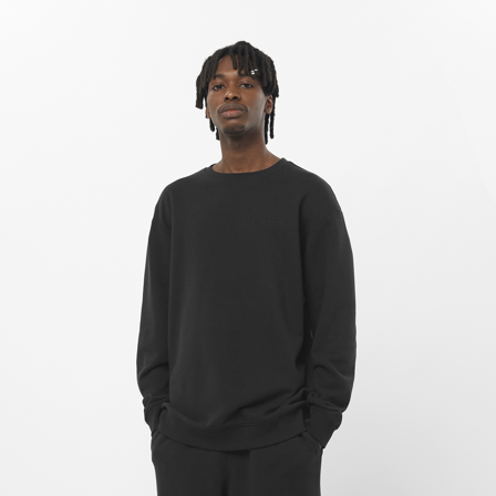 Salomon - Couches intermédiaires Vêtements Sal Logo Pride Crew M - Deep Black