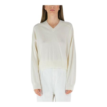 Loulou Studio, V-neck Knitwear Beżowy, Kobieta, Rozmiar: S