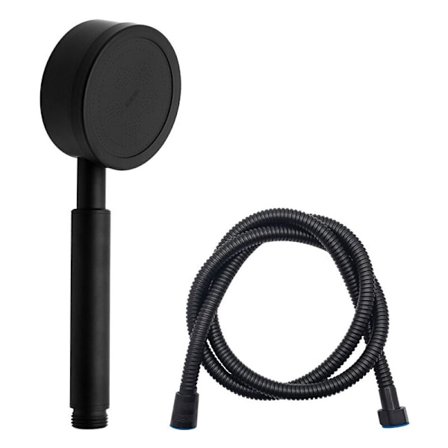 Brusehoved med slange og håndbruser 72mm diameter med 1,5m vand