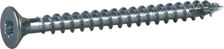 ESSVE 423203 Träskruv 6 mm Ø, TX30, helgängad, försänkt, FZB 70 mm, 10-pack, Infästning