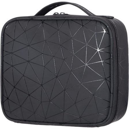 Sminkeveske Reise Kosmetik Toalettmappe for Sminkekoster Verktøy, med Avtakbar Rom for Artist