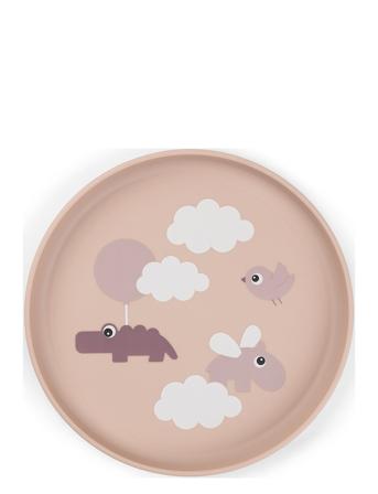 Foodie Tallerken Happy Clouds Pudder Home Meal Time Plates & Bowls Plates Pink D By Deer