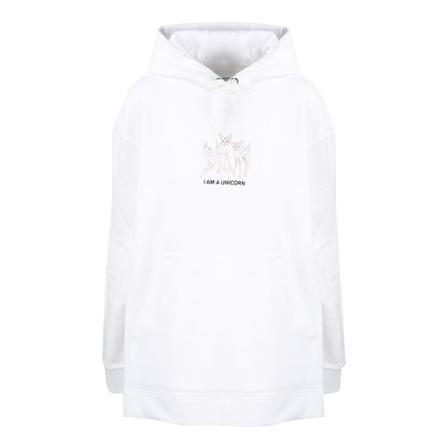 Burberry, Sweatshirts Hoodies Wit, Dames, Maat:L