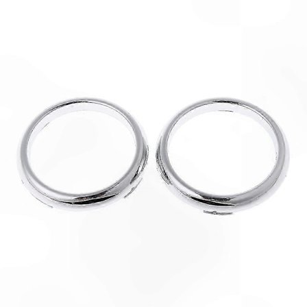 Dimljusskydd fram, 1 par, ABS kromfinish