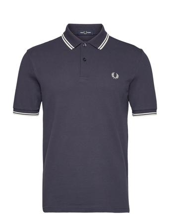 Twin Tipped Fp Shirt Polos Short-sleeved Blå Fred Perry