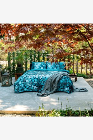 Kayori - Påslakanset - Buddh - 2 delar - Blå - Påslakanset - 150X210 - Från Homeroom