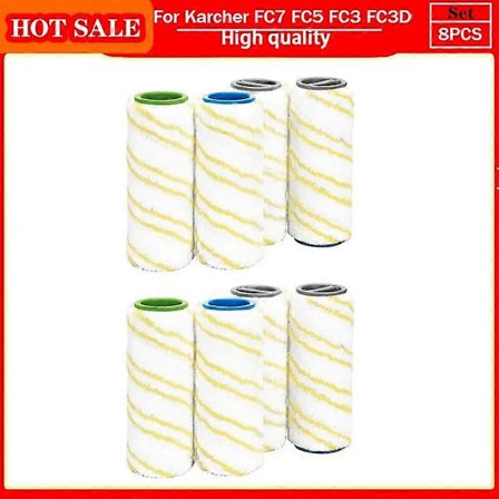 Mikrofiberruller for Karcher FC7 FC5 FC3 for Karcher 2.055-006.0 for rengjøring av harde gulv Smarthus erstatningsruller