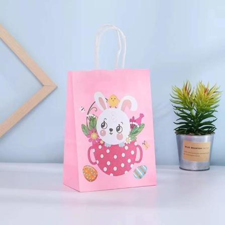 12 kpl pääsiäislahjakasseja lapsille pääsiäiskarkkipusseja herkkupusseja kahvoilla pääsiäisjuhlien tarvikkeita