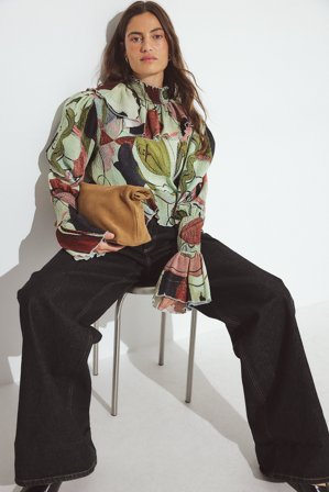 NA-KD ART Bluse mit Print - Blusen - Mehrfarbig - EU 42