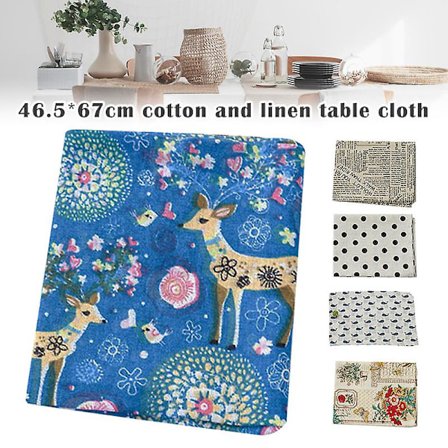 Lautasliinan taustakangas puuvillapöytäliina valokuvarekvisiitta huoneen sisustus