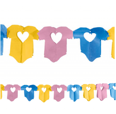 Girlang bebiskläder 600 cm flera färger