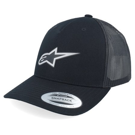 Alpinestars - Reflect Ageless Hat Black/Black A-Frame Trucker Trucker Black Cap - @ Hatstore