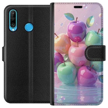 Kompatibelt Lommeboketui til Huawei Huawei P30 lite Magiske Epler