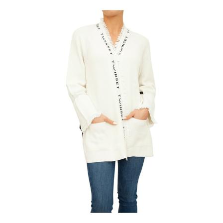 Twinset Cardigan Hvid, Dame Cardigans, Størrelse: L