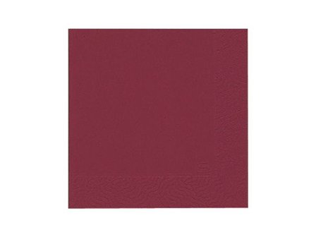 DUNI Servett 1-lags, enfärgad, 33 cm, bordeaux 500/fp - Lyreco - Kök och servering - Servetter och dukar - Servett - 1-lagers