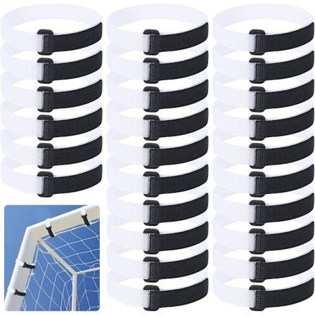 20x360mm Festestropper for Fotballmålnett: 50 stk Festestropper for å Feste Fotballnett til Målstolpene for Gutter og Barns Fotballtrening
