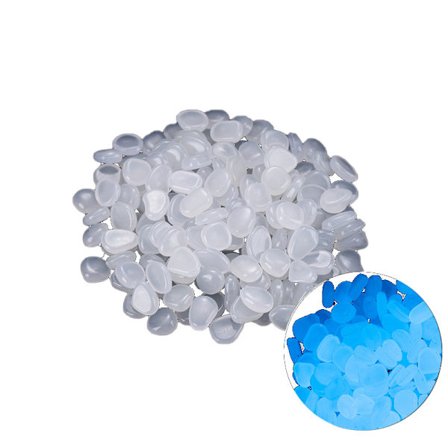 Selvlysende sten, selvlysende småsten, selvlysende småsten, fortovsdekorationssten, akvarieplanter, børneværelseshavedekoration