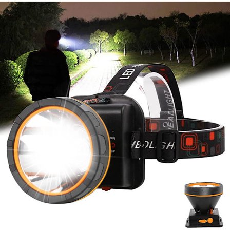 LED genopladelig pandelampe, 90000 lumen superlys pandelampe, vandtæt USB LED pandelampe, pandelampe batteridrevet til udendørs