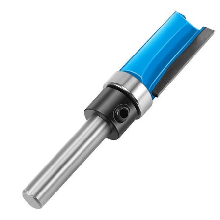 1/4-tommers skaft fresestål, dobbel 2-fløytet, imperial jigg-mal kutter, trebearbeiding