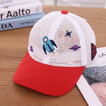 Barn Sommar Andas Utomhus Barn Cartoon Star Rocket Baseball Cap Su