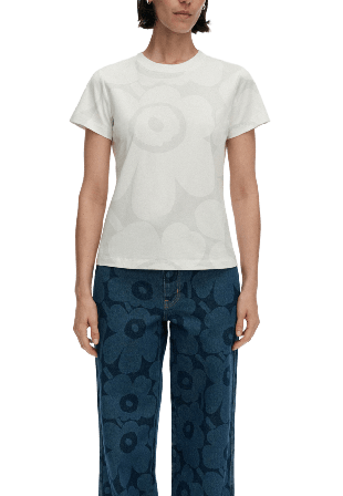 Marimekko Heleys Unikko T-shirt Överdelar Dam Grå L