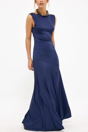 NA-KD - Asymmetrisk midikjole - Ballkjoler - Blå - XL