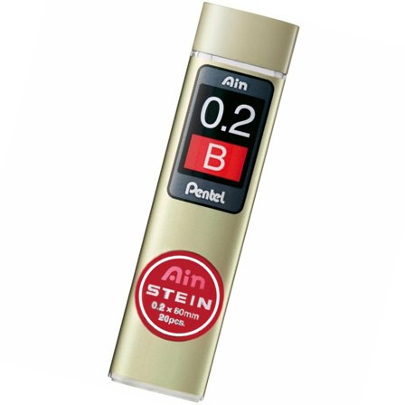 Pentel AIN Stift 0,2 B 20-pack