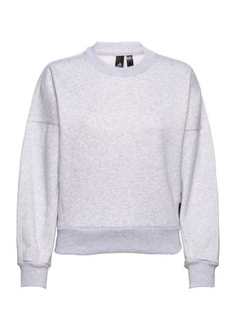 Sportswear Studio Lounge Fleece Sweatshirt W Grey Adidas Performance