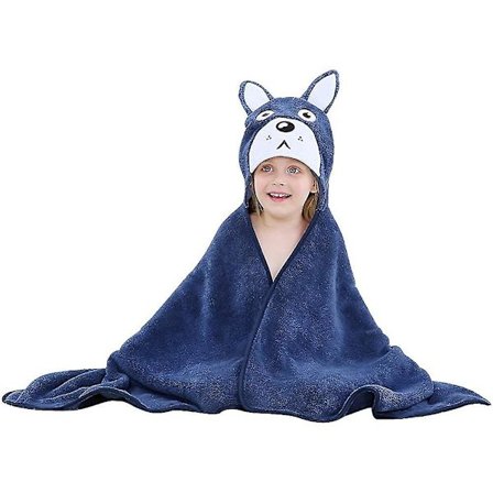 Sööt loomadega kapuutsiga rätik puuvillane hommikumantel lapsele, 115 * 70cm