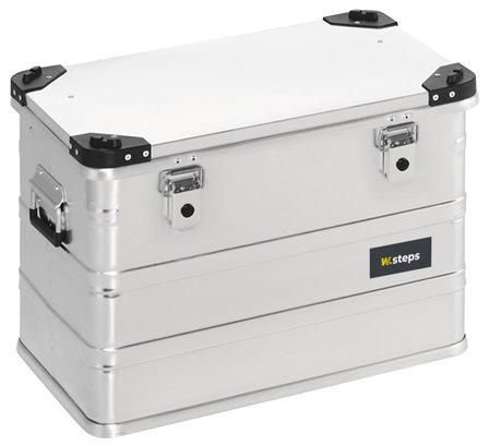 W.steps 829073 Aluminiumsboks 73 l, utvendige mål 582x385x410 mm, Garasjeinnredning & oppbevaring