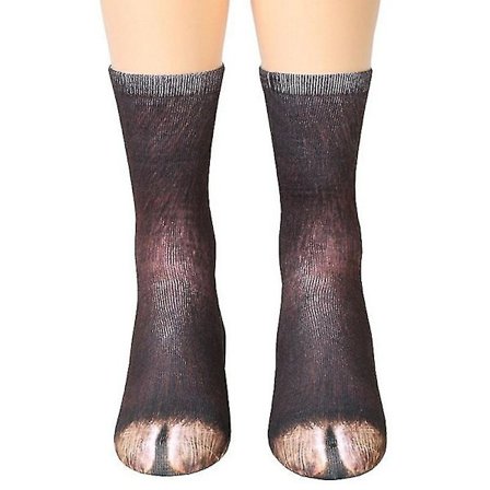 3D Morsomme Unisex Stretch Print Animal Runde Sokker