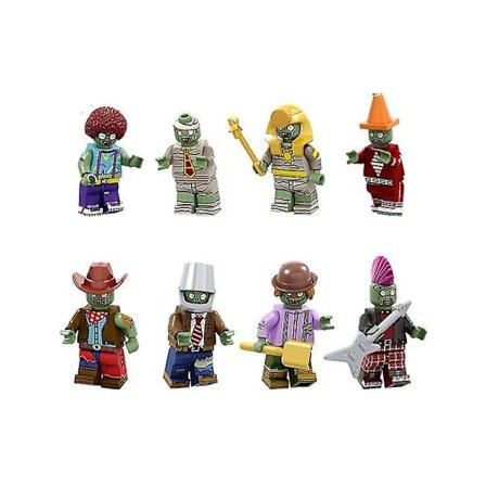 8pcs Plants Vs. Zombies Building Block set
