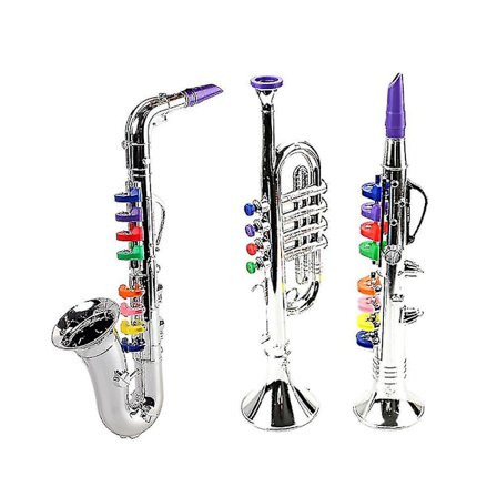 3 kpl Lasten Musiikki-instrumenttileluja - Klarinetti, Saksofoni, Trumpetti, Puhaltimet ja Messinki-instrumentit Com-yuhao