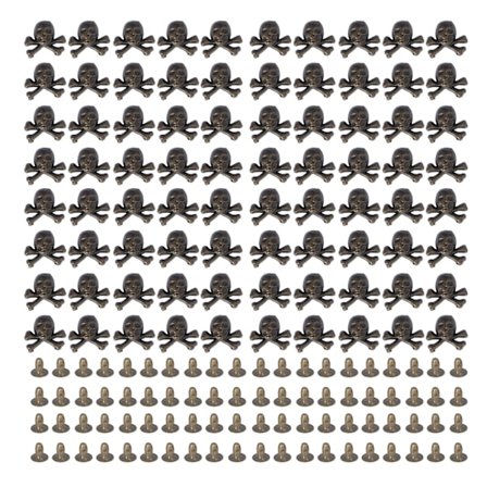 80 set skallen nitar gotisk stil vacker fashionabla DIY nitar tillbehör för att göra skor bälten G10x12