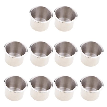 10 stk Koppholder Auto Bil Kopp Drikke Holder Innfelt Universal Kopp Flaske kan stå Brakett Rustfritt stål Drikke Koppholder - Drikke Holdere
