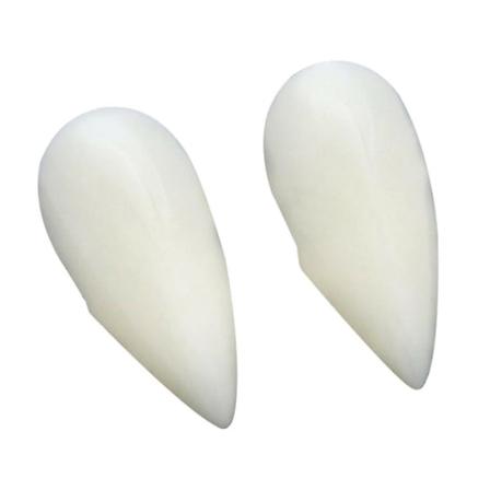 Halloween Vampyr Resin Fake Fangs Tänder Kepsar Fest Fancy Prop 17mm