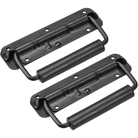 2 stk. kassehåndtag, rustfrit stålhåndtag, fjederhåndtag, 100 mm, foldbart kassehåndtag, udskiftelige foldehåndtag