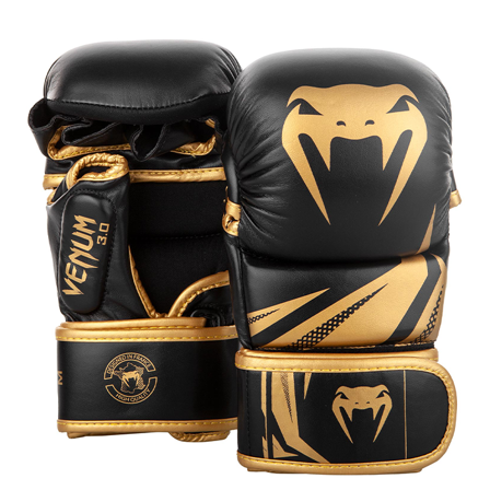 Venum Sparring Gloves Challenger 3.0 Boksehandsker, Sort/Guld