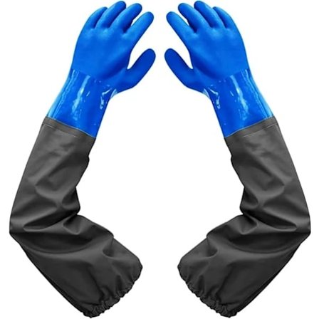 NA/Kemikalieresistente, vandtætte og kraftige lange gummihandsker til kemikalie- og syrearbejde, A