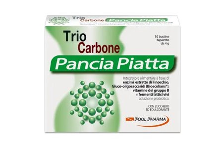 Triocarbone Pancia Piatta 10 Bustine Bipartite