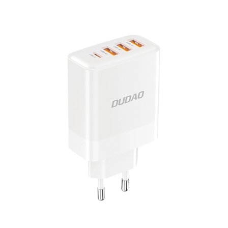Dudao Väggladdare Adaptrar 3x USB-A/1x USB-C 20W - Vit