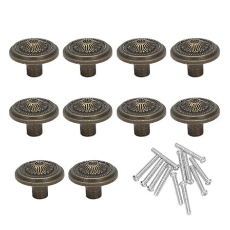 Skapsknapper Vintage Skapsknapper Skuffeknapper Retro Dørknapp 10 Stykker Kommodeknapper Sett Laget Av