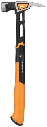 Fiskars IsoCore Snekkerhammer XL, 20 oz, Håndverktøy
